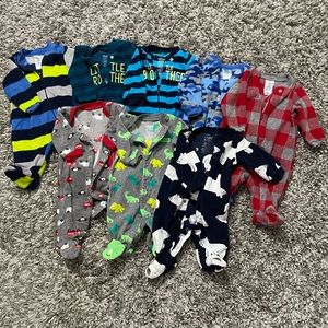 Fleece winter newborn sleepers